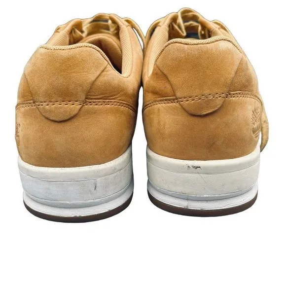 Timberland Men’s Classic Wheat Nubuck White Vamp Low-Top Street Sneakers ‎ SZ 13
