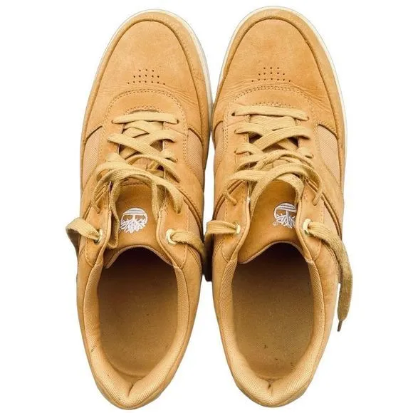 Timberland Men’s Classic Wheat Nubuck White Vamp Low-Top Street Sneakers ‎ SZ 13