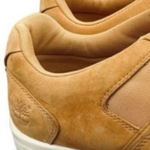 Timberland Men’s Classic Wheat Nubuck White Vamp Low-Top Street Sneakers ‎ SZ 13