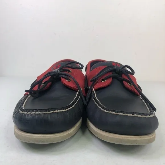 Timberland Red White Blue Custom Boat Shoes