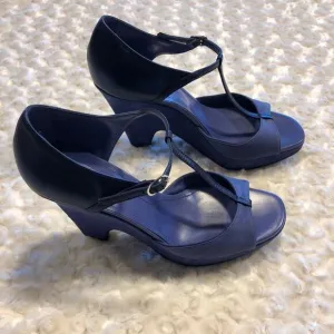 Tod’d Blue Wedge Suede Heels Shoes Size 40