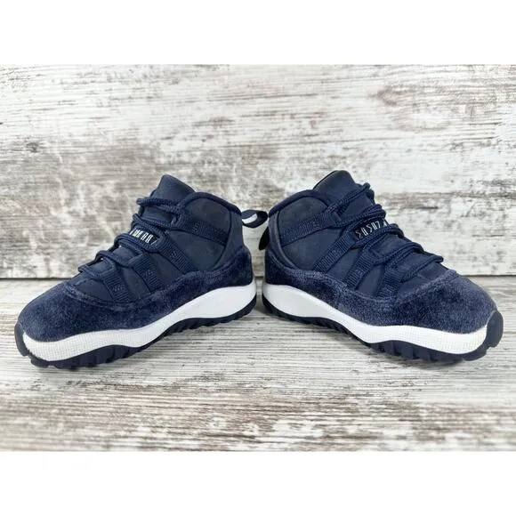 Toddler Nike Air Jordan 11 Retro TD Midnight Navy Velvet Sneaker Sz 5C