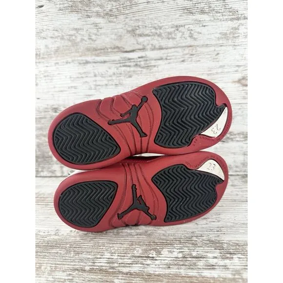 Toddler Nike Air Jordan 12 Retro 'Cherry' Red/White Sneakers Sz 10C