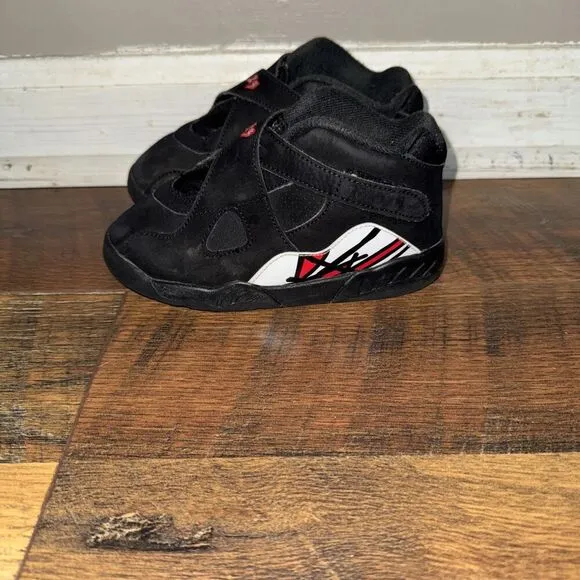 Toddler's Jordan 8 Retro &quot;Playoffs&quot; Black/True Red-White 10C