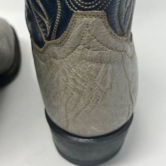 Tony Lama 8056 cowboy boots 6B grey blue antelope