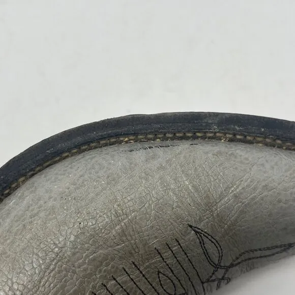 Tony Lama 8056 cowboy boots 6B grey blue antelope