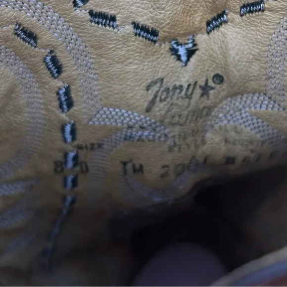 Tony Lama Tan Cowboy Boots