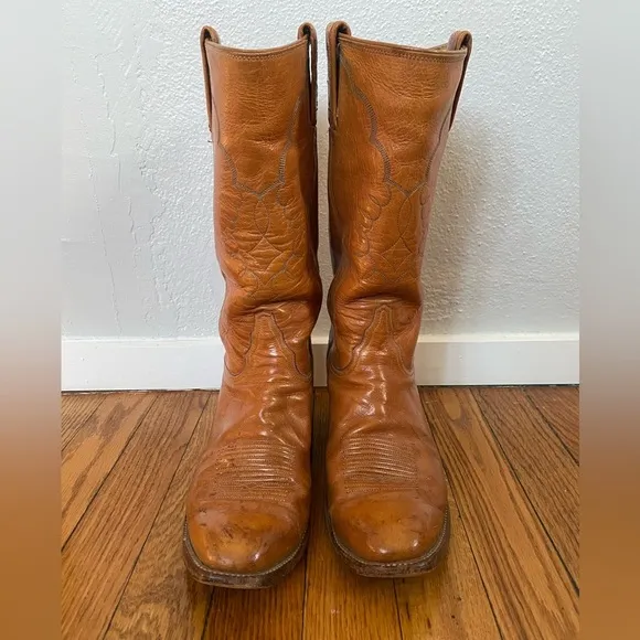 Tony Lama Vintage EL REY Collection Women’s 9 Western Leather Cowboy Boots