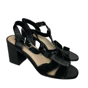 Torrid Black leather sandals plus size Black platform size 8.5W