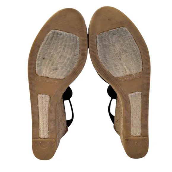 Tory Burch Cork Wedge Sandals $248 GUC Size  6  S3329
