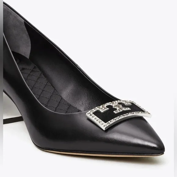 Tory Burch Elegant Black Women's Shoes with Embellished Detail