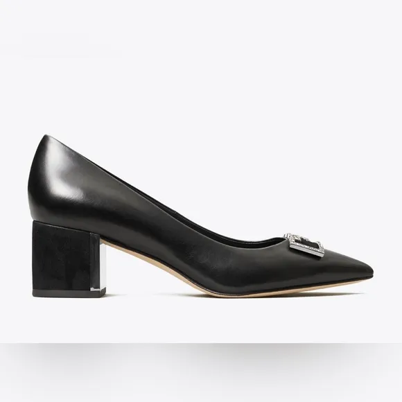 Tory Burch Elegant Black Women's Shoes with Embellished Detail