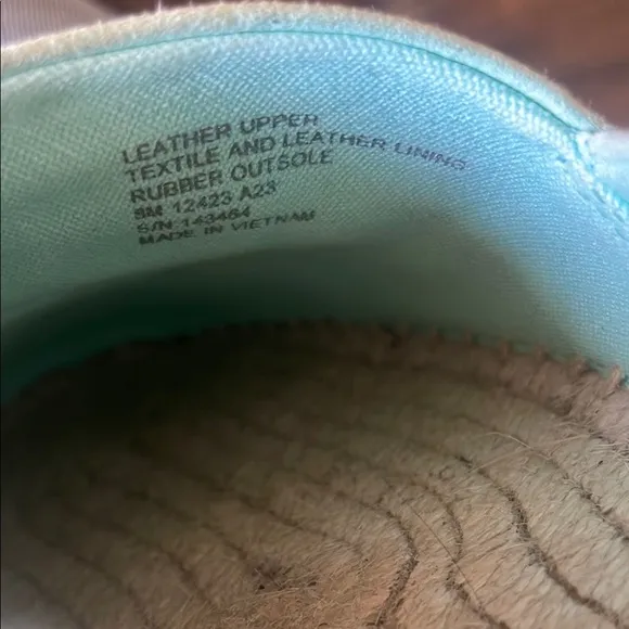 Tory Burch Light Blue Espadrille Flats
