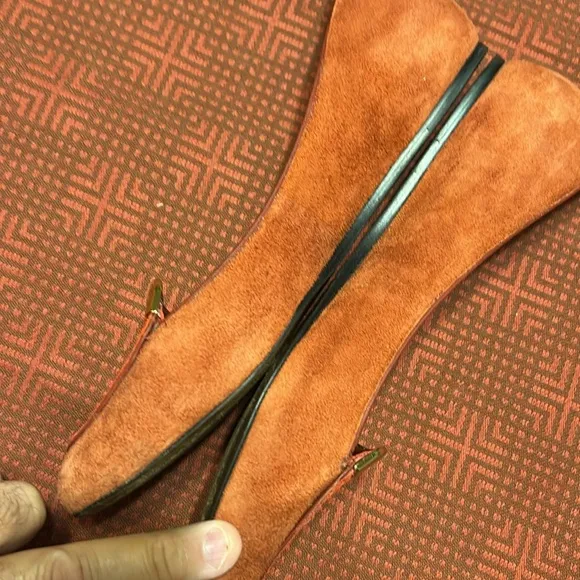 Tory Burch Orange and Brown Women's Flats