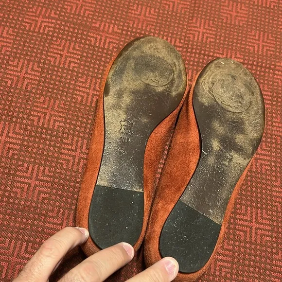 Tory Burch Orange and Brown Women's Flats