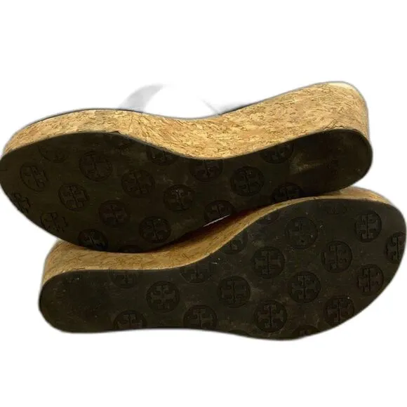 Tory Burch Wedge Leather Thora Sandal - Size 7