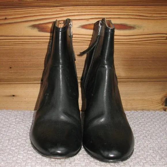Trask Womens Black 7 Heeled  Ankle Boots