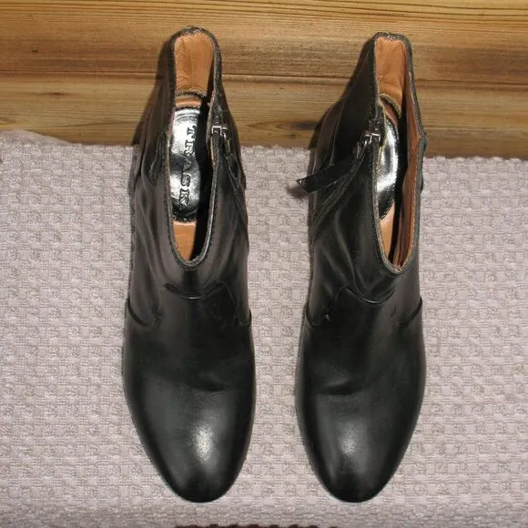 Trask Womens Black 7 Heeled  Ankle Boots