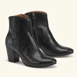 Trask Womens Black 7 Heeled  Ankle Boots
