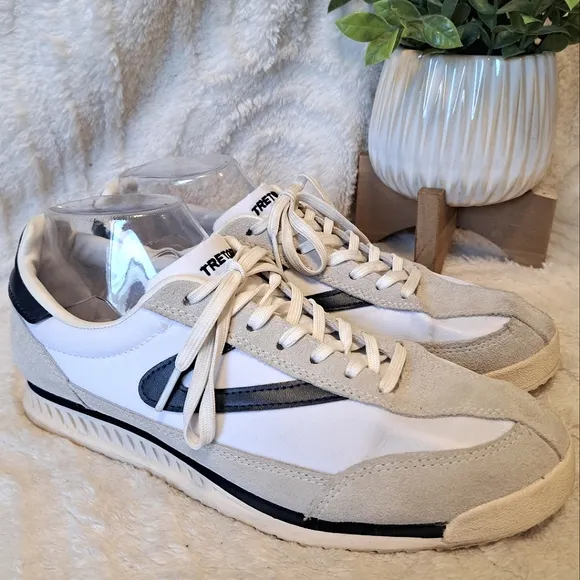 Tretorn Rawlins 2.0 Men's Sneakers White Navy Trainers Athletic Shoes Size 9