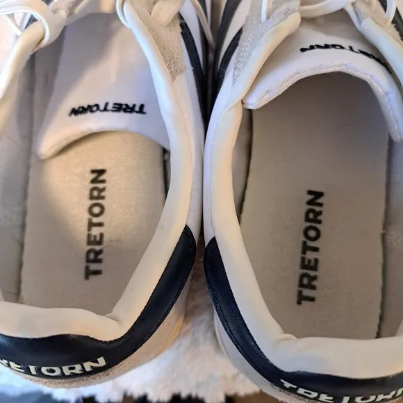 Tretorn Rawlins 2.0 Men's Sneakers White Navy Trainers Athletic Shoes Size 9