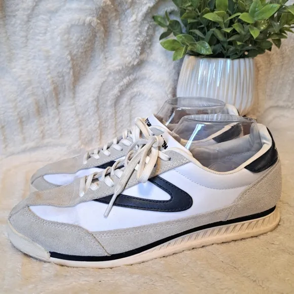 Tretorn Rawlins 2.0 Men's Sneakers White Navy Trainers Athletic Shoes Size 9