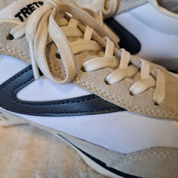 Tretorn Rawlins 2.0 Men's Sneakers White Navy Trainers Athletic Shoes Size 9