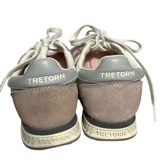 Tretorn Size 8 M RAWLINS Blush Sneakers Women's Shoes White and Pink Sneakers