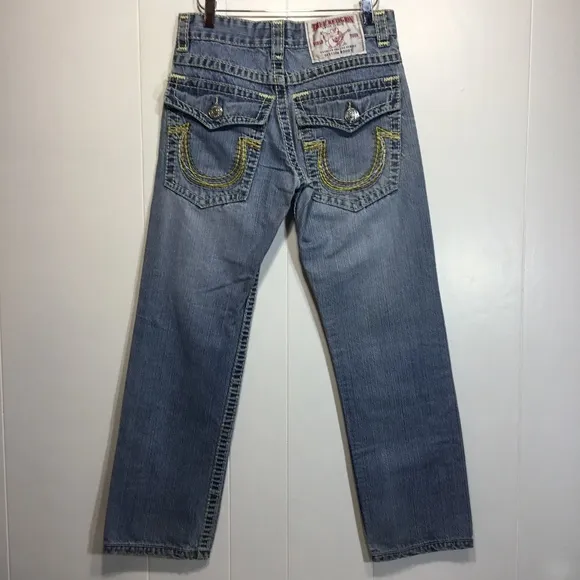 True Religion Bobby rainbow Stitch jeans size 28
