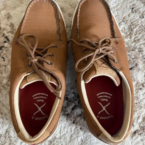 Twisted X Men’s Kicks Casual Shoes Moc Toe Leather Size 10M MCA0041 Sneakers