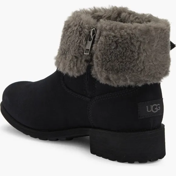 UGG Ankle Boots with Faux Fur Trim sz 6.5