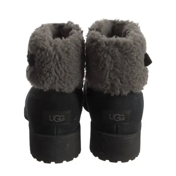 UGG Ankle Boots with Faux Fur Trim sz 6.5