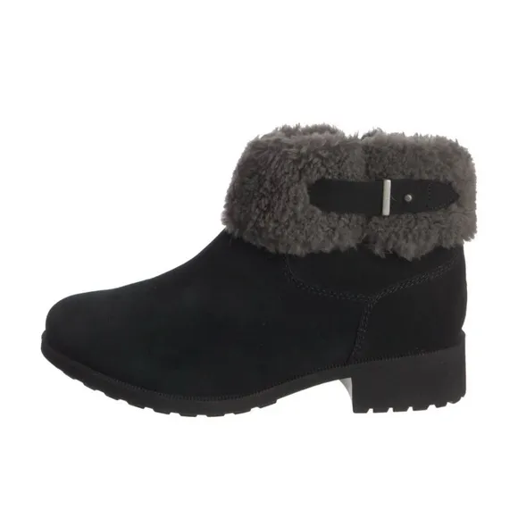 UGG Ankle Boots with Faux Fur Trim sz 6.5