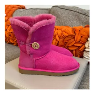❣️🆕UGG Bailey Side Button Perforated Pink Suede Boots❣️