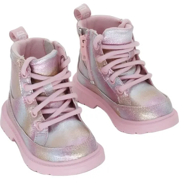 UGG Glitter Boots for Toddler, Metallic Rainbow Finish - Size 6