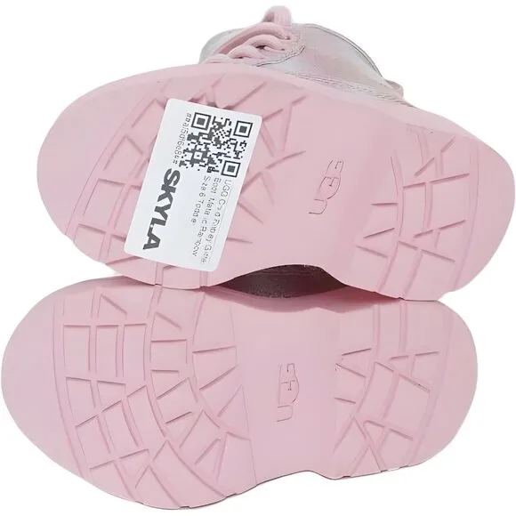 UGG Glitter Boots for Toddler, Metallic Rainbow Finish - Size 6