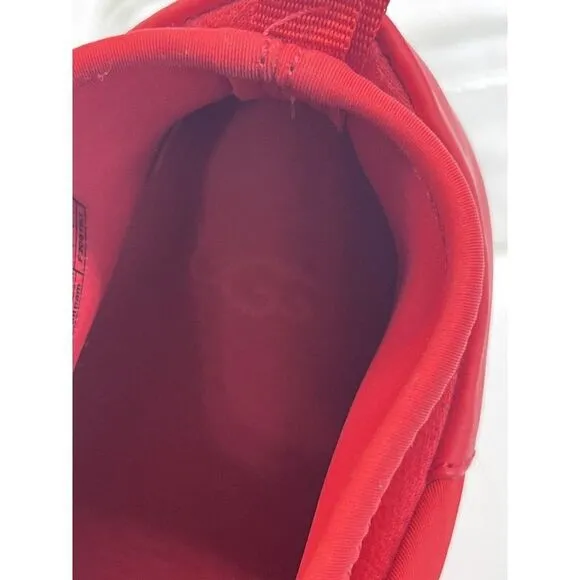UGG Sneakers Size 8.5 Red White Logo Spell Out Neutra 1095097 Neoprene