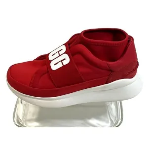 UGG Sneakers Size 8.5 Red White Logo Spell Out Neutra 1095097 Neoprene