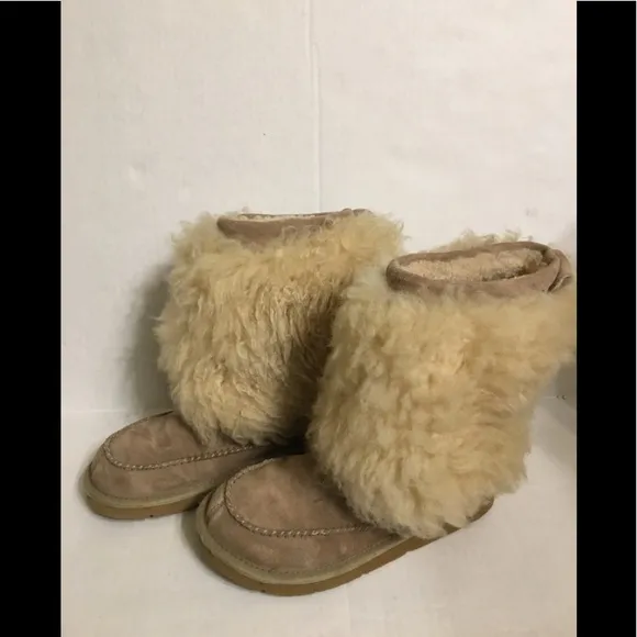 UGG Vtg Australia Suede Shearling Boots