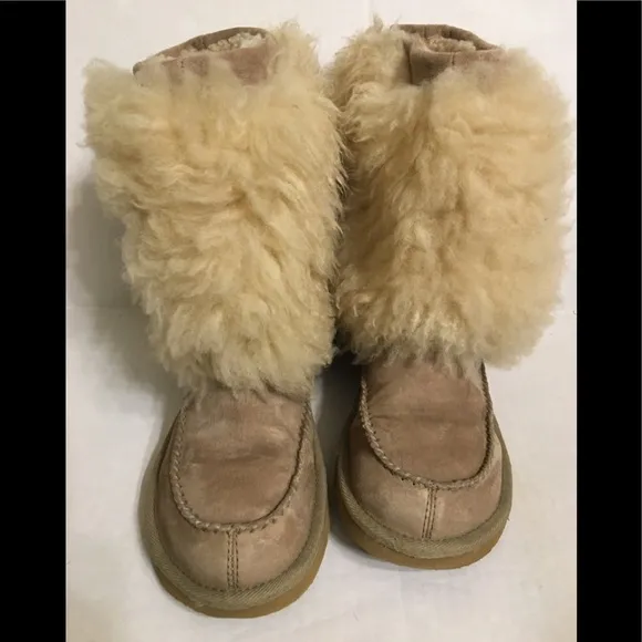UGG Vtg Australia Suede Shearling Boots