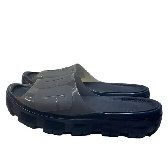 UGG Women's Jella Slide Sandals Platform Clear Black Gray 7A