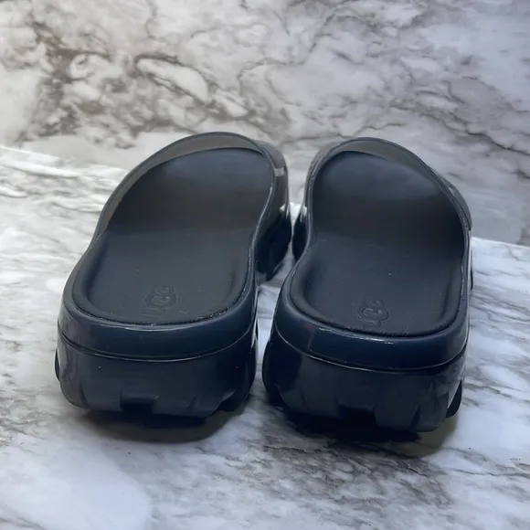 UGG Women's Jella Slide Sandals Platform Clear Black Gray 7A