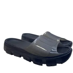 UGG Women's Jella Slide Sandals Platform Clear Black Gray 7A