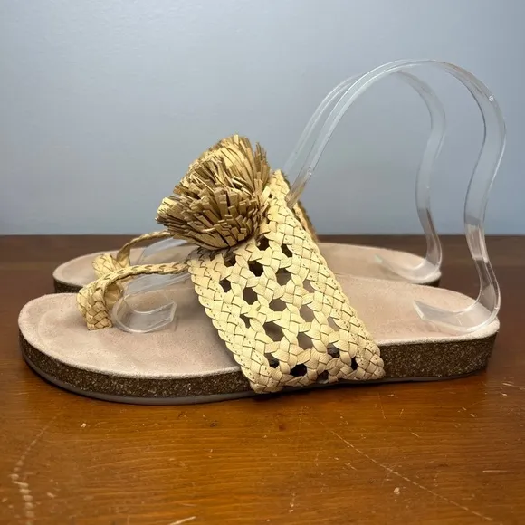 Ulla Johnson Size 36 • Straw Fringe Tassel Boho Sandals