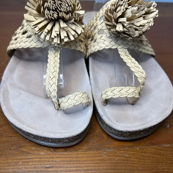 Ulla Johnson Size 36 • Straw Fringe Tassel Boho Sandals