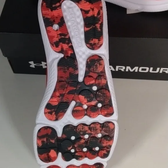 Under Armour Charged Assert 10 Red Athletic Running Shoes Size 11 Gym Athleisure