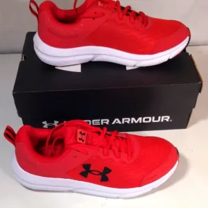 Under Armour Charged Assert 10 Red Athletic Running Shoes Size 11 Gym Athleisure