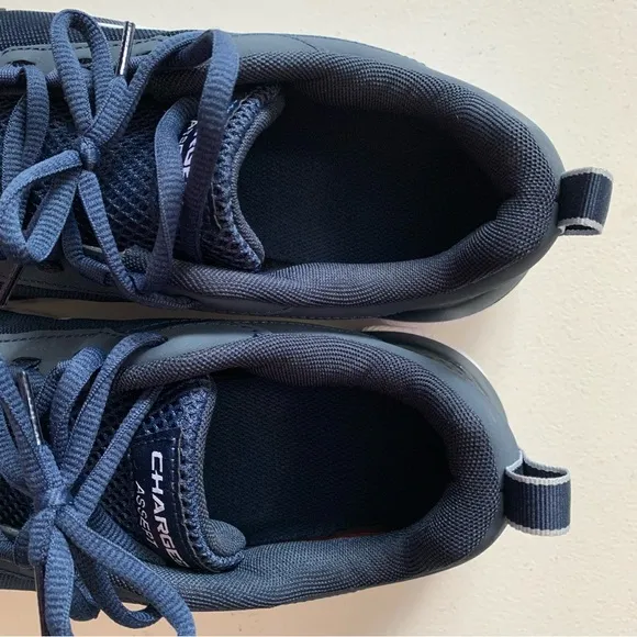 Under Armour Size 11 Charged Assert Athletic Shoes in Blue &amp; White