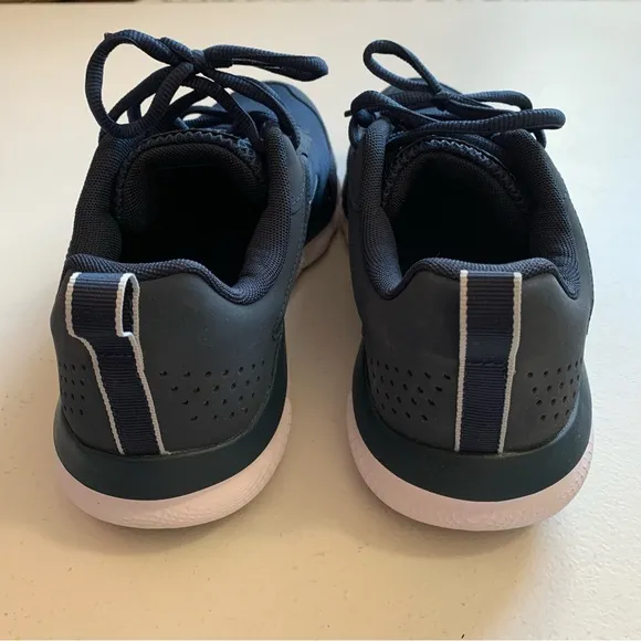 Under Armour Size 11 Charged Assert Athletic Shoes in Blue &amp; White