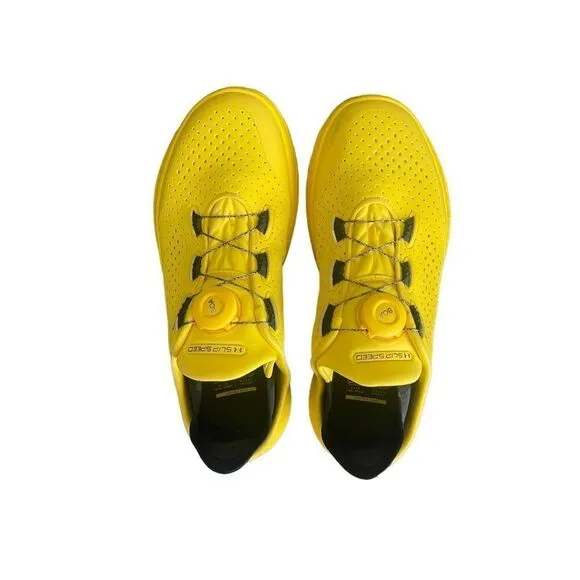 Under Armour Womens Yellow Round Toe UA SlipSpeed Sneaker Athletic Shoes Size 7